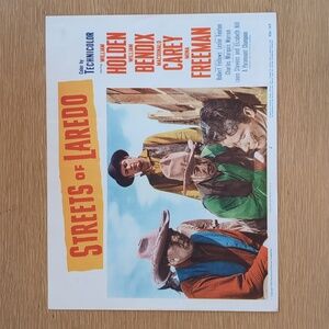 VTG "Streets of Laredo" Movie Lobby Card